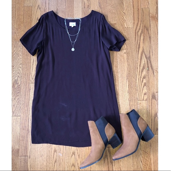Aritzia Wilfred Free Burgundy Dress - Picture 1 of 6